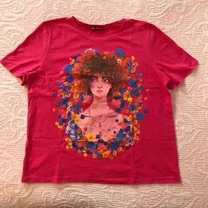 Zara girl print t-shirt